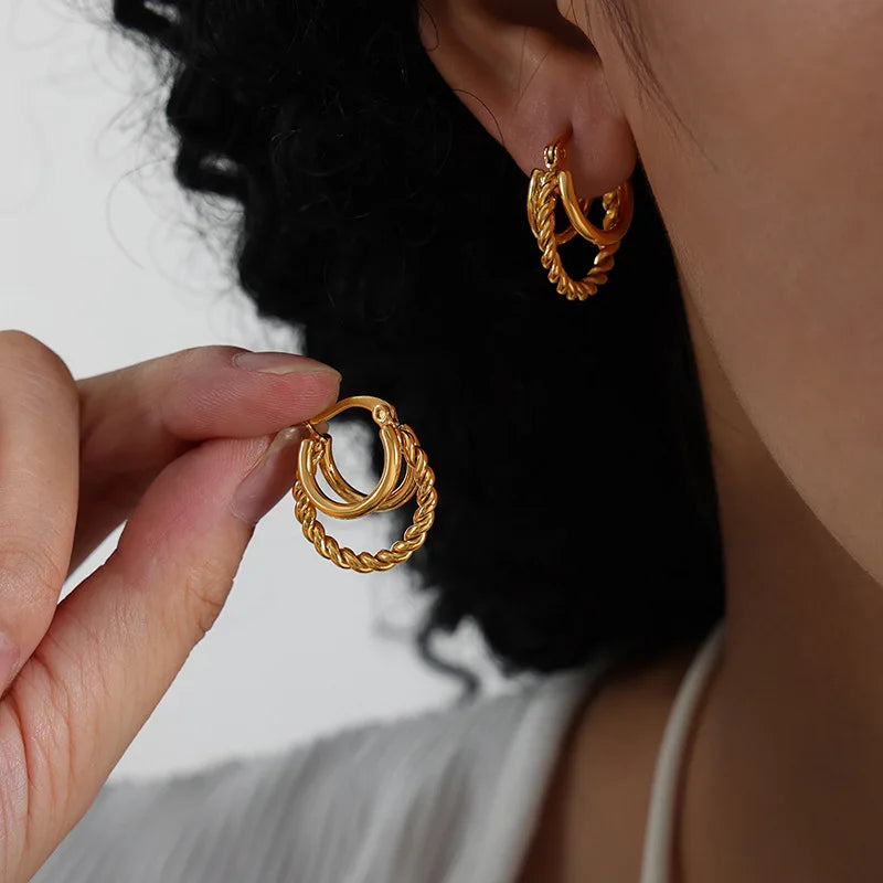 Elara Twist Hoops
