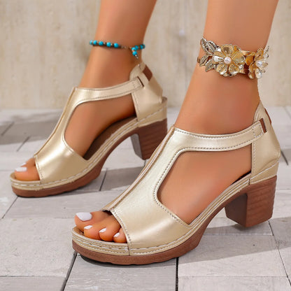 Marcella Peep-Toe Heel