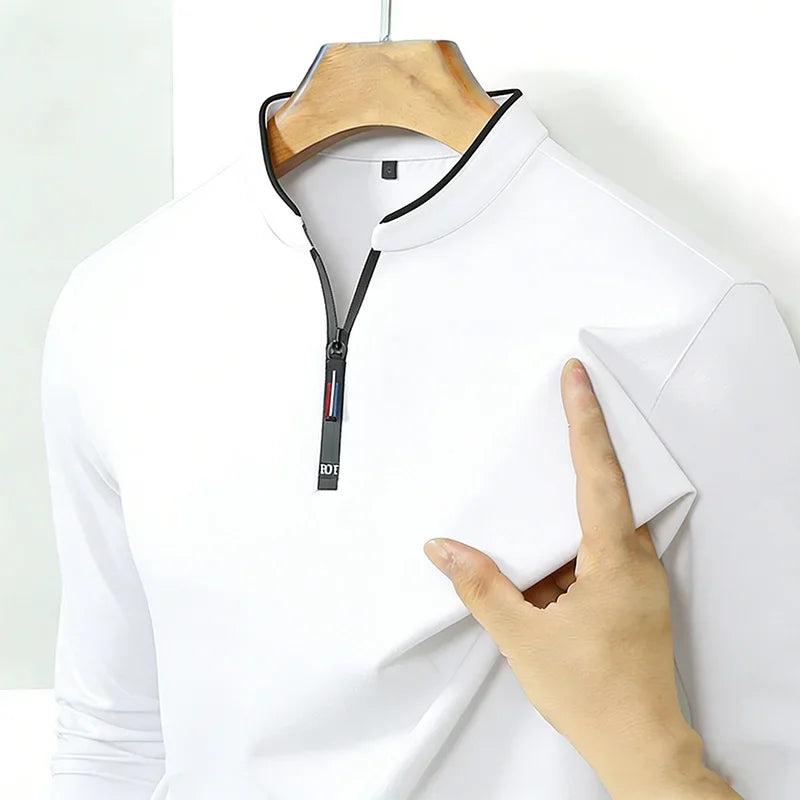 Halston Quarter-Zip Long Sleeve