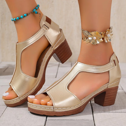 Marcella Peep-Toe Heel