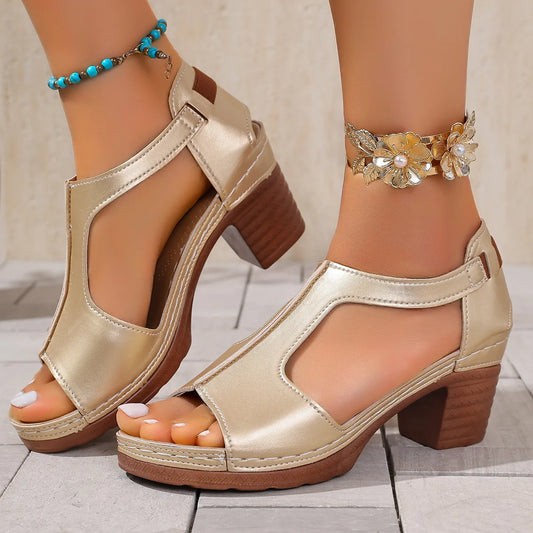 Marcella Peep-Toe Heel